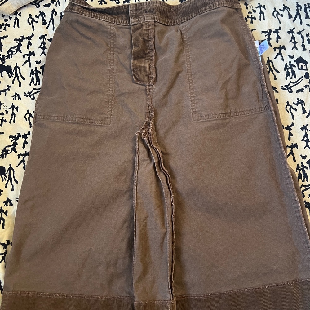Ann Taylor Loft Brown Cotton/Spandex Corduroy Skirt - Size 2 - Picture 12 of 15